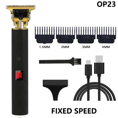 Ηλεκτρική κουρευτική μηχανή USB Επαναφορτιζόμενη ανδρική ξυριστική μηχανή κοπής Barber Professional Hair Clipper
