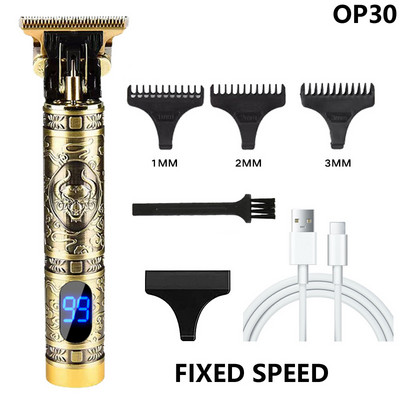 Ηλεκτρική κουρευτική μηχανή USB Επαναφορτιζόμενη ανδρική ξυριστική μηχανή κοπής Barber Professional Hair Clipper