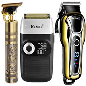 Kemei Clipper Electric Hair Trimmer για άνδρες Ηλεκτρική ξυριστική μηχανή επαγγελματική ανδρική μηχανή κοπής Ασύρματη κουρευτική μηχανή