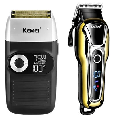 Kemei Clipper Electric Hair Trimmer για άνδρες Ηλεκτρική ξυριστική μηχανή επαγγελματική ανδρική μηχανή κοπής Ασύρματη κουρευτική μηχανή