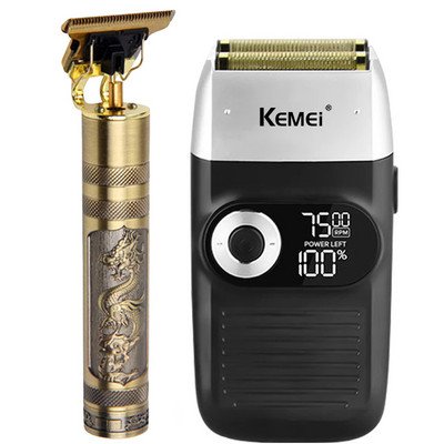 Kemei Clipper Electric Hair Trimmer για άνδρες Ηλεκτρική ξυριστική μηχανή επαγγελματική ανδρική μηχανή κοπής Ασύρματη κουρευτική μηχανή