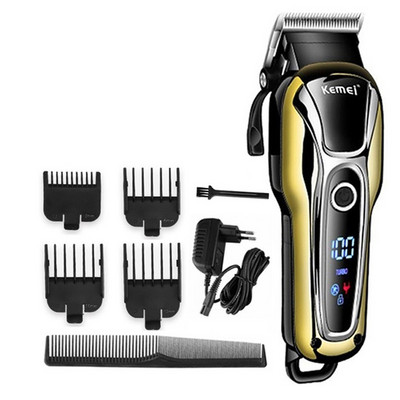 Kemei Clipper Electric Hair Trimmer για άνδρες Ηλεκτρική ξυριστική μηχανή επαγγελματική ανδρική μηχανή κοπής Ασύρματη κουρευτική μηχανή