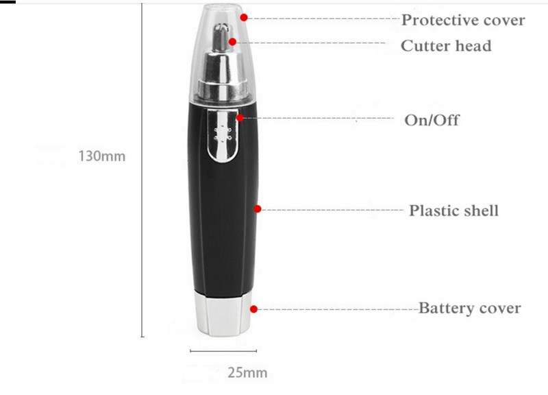Aparat de tuns pentru nas Mașină de tuns pentru bărbați Lână nazală Instrument electric de bărbierit Accesorii portabile pentru bărbați