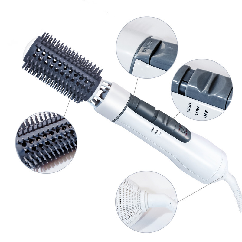 Hajszárító forró levegős kefe fésűk térfogatnövelő fúvó 8 az 1-ben meleg hideg levegős hajformázó lapátkefék Smooth Frizz Ionic 110V/220V