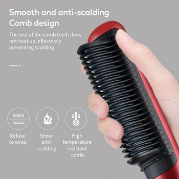 Επαγγελματική ηλεκτρική βούρτσα για ίσιωμα μαλλιών Κεραμική βούρτσα για μπούκλες για ίσιωμα μαλλιών Hot Comb Στεγνωτήρας μαλλιών Βούρτσα Styler