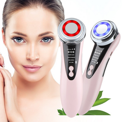 Aparat de masaj facial multifuncțional pentru îngrijirea pielii faciale Dispozitiv electric de masaj facial Curățarea feței Întinerirea pielii Lifting Strângerea feței