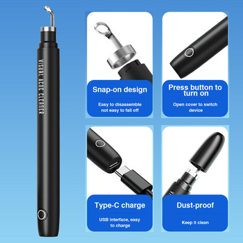 Smart Visual Blackhead Remover Ακμή Βελόνα Καθαρισμού Καλλυντικά Συσκευές Acne Squeeze Pore Cleaner Θεραπεία προσώπου με κάμερα