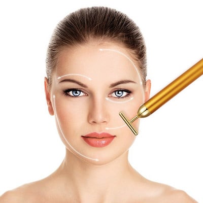 Karcsúsító Arcápolás 24k Arany Arc ráncfelvarrás Vibrációs Beauty Felszerelés Archenger Masszírozó Vibrációs Energy Bar