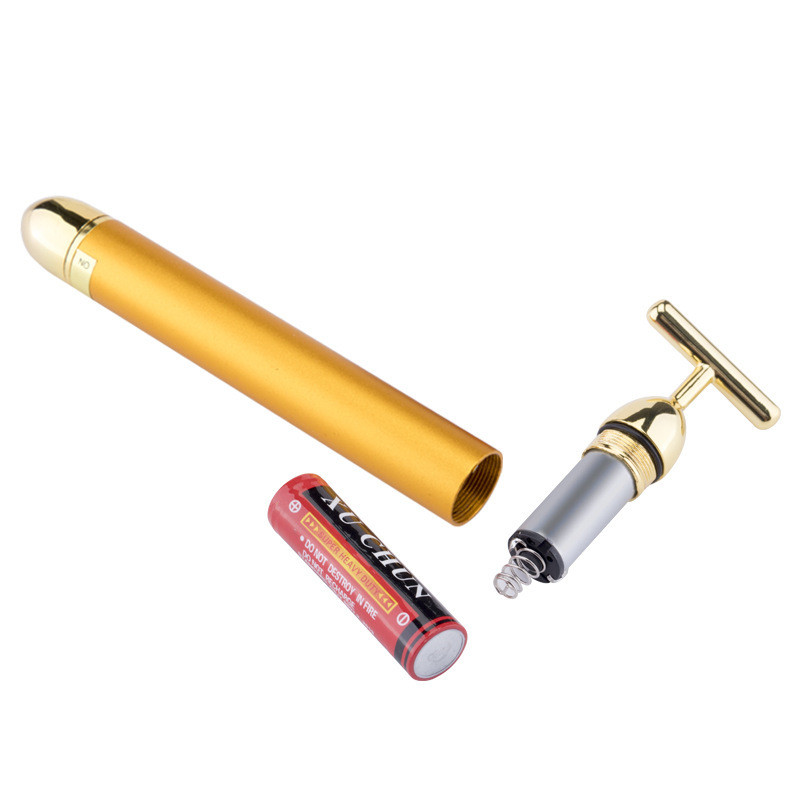 Karcsúsító Arcápolás 24k Arany Arc ráncfelvarrás Vibrációs Beauty Felszerelés Archenger Masszírozó Vibrációs Energy Bar