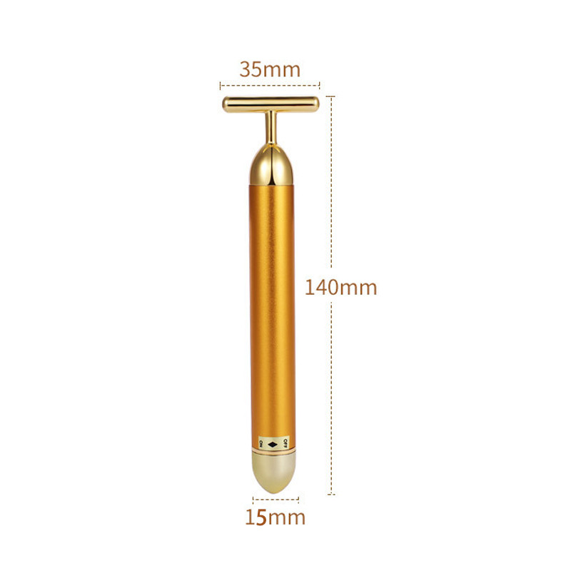 Karcsúsító Arcápolás 24k Arany Arc ráncfelvarrás Vibrációs Beauty Felszerelés Archenger Masszírozó Vibrációs Energy Bar
