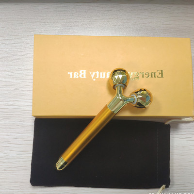 Svara zudums Sejas Sejas Massager Gold Vibrating Facial Beauty Roller Massager Stick Skin Nostiprinoši Medicīniskie sejas ādas kopšanas instrumenti