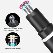 Trimer za nos Muški električni trimer za nos od nehrđajućeg čelika Vibrissa brijač se može čistiti prijenosnim trimerom za nos, uši i kosu