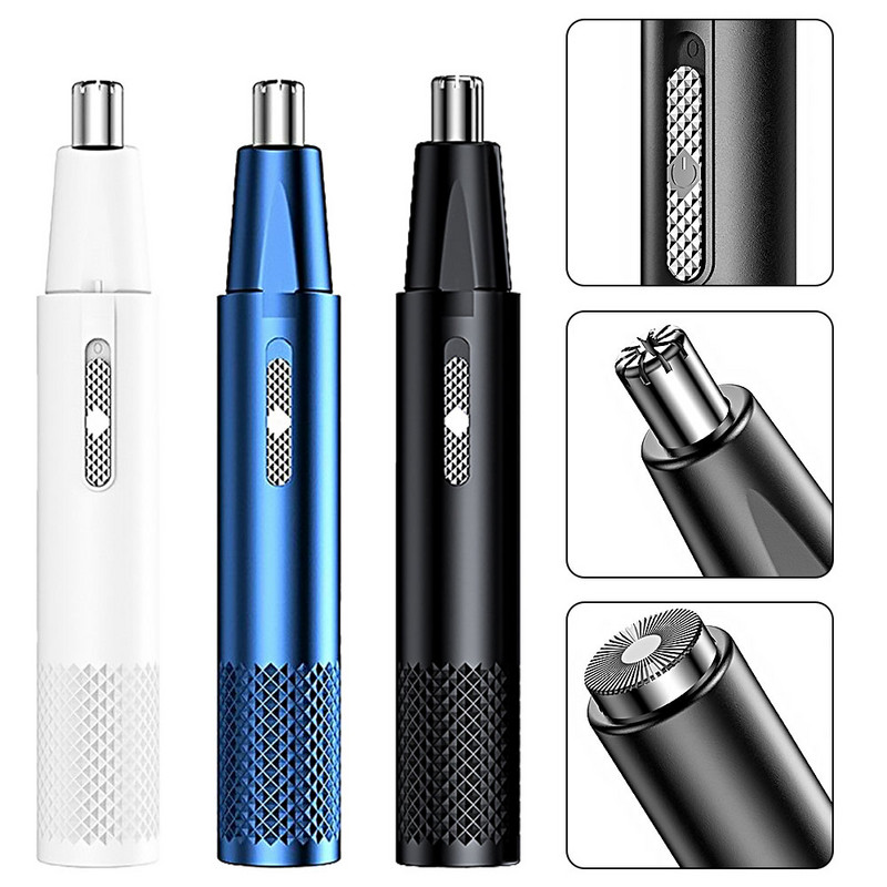 Električni trimer za brijanje za nos i uši Sigurna njega lica Punjivi trimer za dlačice u nosu za muškarce Brijanje za uklanjanje dlačica Brijač za bradu