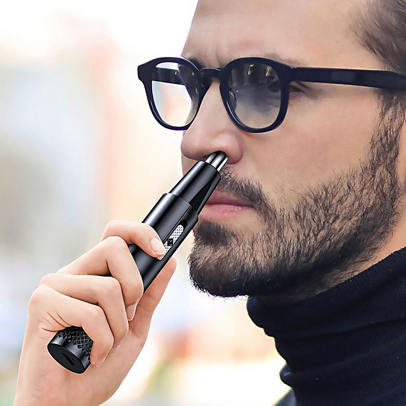 Električni trimer za brijanje za nos i uši Sigurna njega lica Punjivi trimer za dlačice u nosu za muškarce Brijanje za uklanjanje dlačica Brijač za bradu