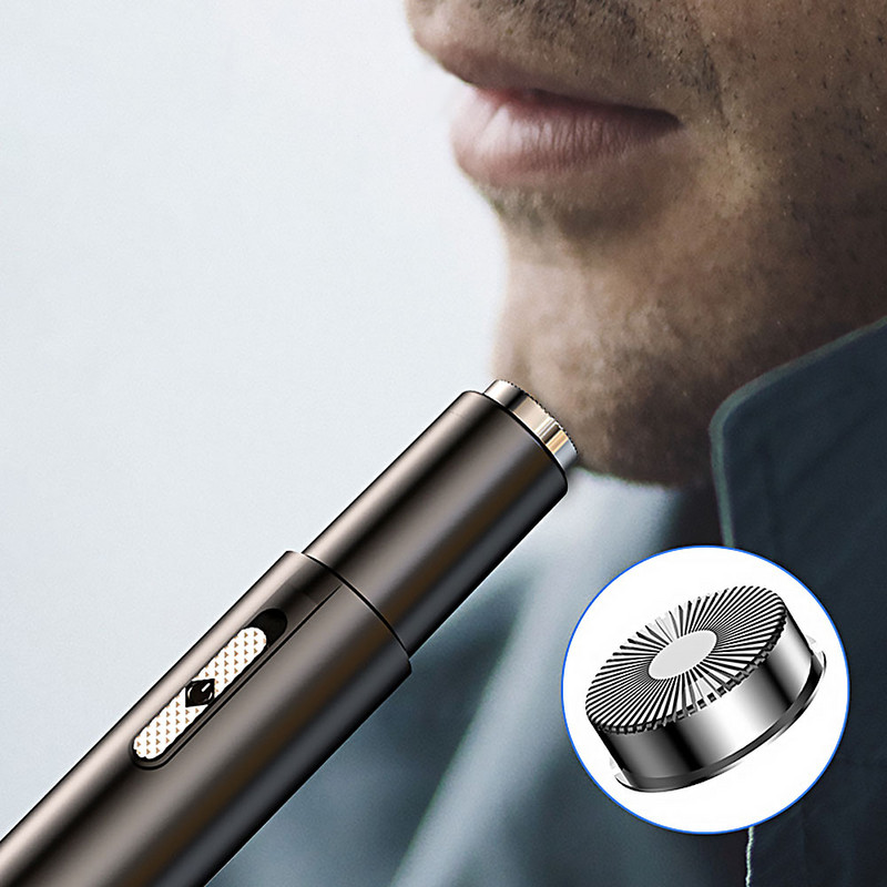 Električni trimer za brijanje za nos i uši Sigurna njega lica Punjivi trimer za dlačice u nosu za muškarce Brijanje za uklanjanje dlačica Brijač za bradu