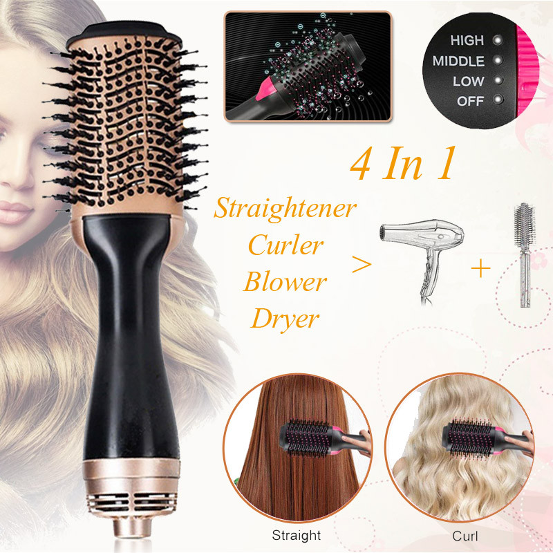 Hot Comb Hajvasaló Forrólevegős kefe Hajszárító Kefe Hajsütővas Hajegyenesítő Hajszárító Styling eszköz Hajszárító Hajvasaló