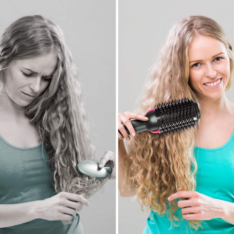 Hot Comb Hajvasaló Forrólevegős kefe Hajszárító Kefe Hajsütővas Hajegyenesítő Hajszárító Styling eszköz Hajszárító Hajvasaló