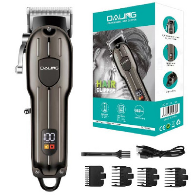 Profesionalni bežični trimer za muškarce Podesivi punjivi aparat za šišanje Električni stroj za šišanje Litijeva baterija