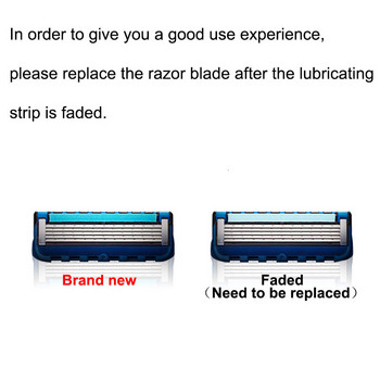 5-слойни безопасни ножчета за бръснене, сменяеми глави, подходящи за Gillettee Fusion Proglide Proshield, пълнители за бръснеща самобръсначка