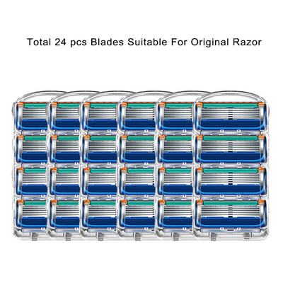 5 sluoksnių apsauginiai skutimosi peiliukai, keičiamos galvutės, tinkančios Gillettee Fusion Proglide Proshield Straight skutimosi skutimosi priedams