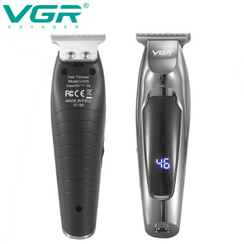 VGR Professional Cordless Hair Clipper Electric Hair Trimmer Barber Oil Head Carving Sculpture Trimmer Εργαλειομηχανή κοπής μαλλιών