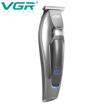 VGR Professional Cordless Hair Clipper Electric Hair Trimmer Barber Oil Head Carving Sculpture Trimmer Εργαλειομηχανή κοπής μαλλιών