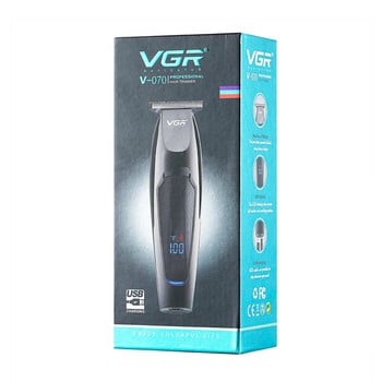 VGR Professional Cordless Hair Clipper Electric Hair Trimmer Barber Oil Head Carving Sculpture Trimmer Εργαλειομηχανή κοπής μαλλιών