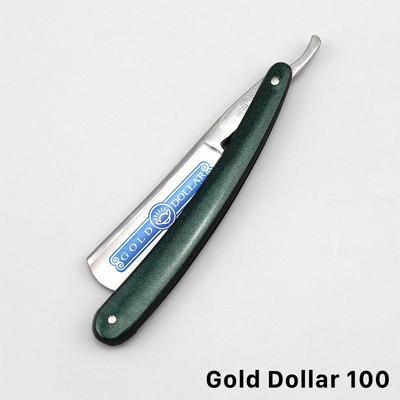 Jauns Gold Dollar 100 klasisks skūšanās taisns skuveklis, manuāls frizieris, saliekams nazis vīriešiem no nerūsējošā tērauda skūšanās skuveklis G0114
