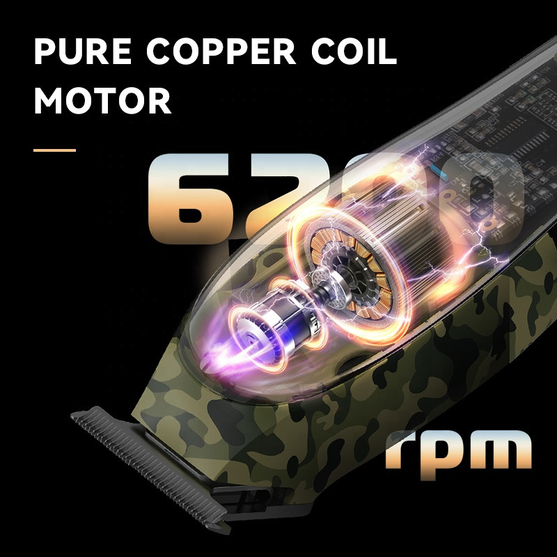 Kemei profesionalna mašinica za šišanje, podesivi trimer za muškarce, kabelski i bežični električni punjivi aparat za šišanje brade