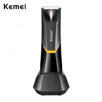 Tuns electric Kemei pentru tuns iarba Mașină de tuns iarba Lamă ceramică Mașină de tuns rezistentă la apă Igienă supremă Razor sub talie Îngrijire