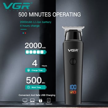 VGR Hair Trimmer Professional Hair Clipper Ασύρματο μηχάνημα κοπής Επαναφορτιζόμενη ηλεκτρική κουρευτική μηχανή για άνδρες V-937