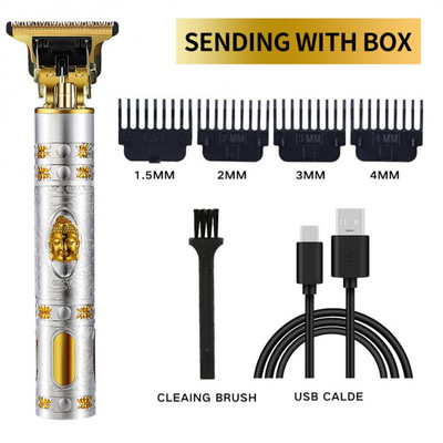 T9 USB elektrinė plaukų kirpimo mašina įkraunama plaukų kirpimo mašinėlė vyrų skutimosi mašinėlė vyrams kirpėjo profesionali barzdos kirpimo mašina
