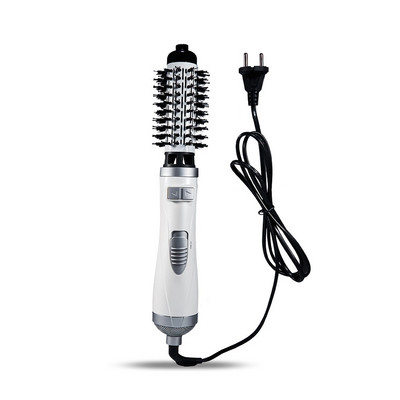 EU Plug Electric Hairdryer Brush 800-1000W Hot Hair Dryer Curler 360 μοιρών Περιστρεφόμενο κατά του ζεματίσματος Styler με ανταλλακτικές κεφαλές