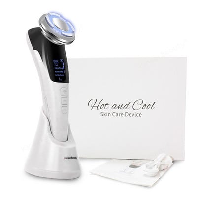 EMS Arcmasszírozó Micro Current Beauty Arcmasszírozó Sonic Vibrációs Ránctalanító Hot Cool Ultrahangos arcemelő készülék