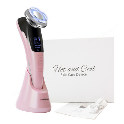 EMS Arcmasszírozó Micro Current Beauty Arcmasszírozó Sonic Vibrációs Ránctalanító Hot Cool Ultrahangos arcemelő készülék