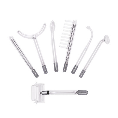 Mașină facială cu electrozi de înaltă frecvență 7 în 1 Tub de sticlă Baghetă pentru acnee Dispozitiv de îndepărtare a petelor de acnee Mașină de înfrumusețare spa facială de înaltă frecvență