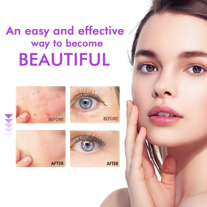 Mașină facială cu electrozi de înaltă frecvență 7 în 1 Tub de sticlă Baghetă pentru acnee Dispozitiv de îndepărtare a petelor de acnee Mașină de înfrumusețare spa facială de înaltă frecvență