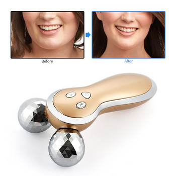 3D Roller V Face Lifting Massager Micro Current Skin Σύσφιξη Συσκευή αφαίρεσης ρυτίδων Facial Body Slimming Shaping Machine Massage