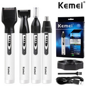 Origina 4in1 įkraunama nosies ausų plaukų kirpimo mašinėlė vyrams ir moterims elektrinis antakių barzdos nosies ir ausų kirpimo įrankis