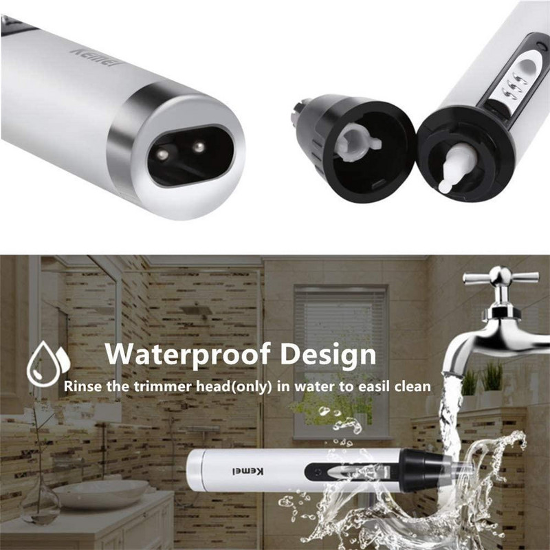 Origina 4in1 įkraunama nosies ausų plaukų kirpimo mašinėlė vyrams ir moterims elektrinis antakių barzdos nosies ir ausų kirpimo įrankis