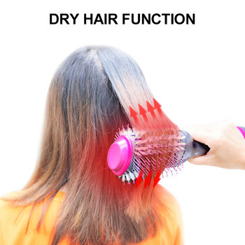Надстройка 3 в 1 Сешоар Обем Четка за оформяне на косата с горещ въздух Професионален сешоар Гребен Маша Четка за изправяне на коса