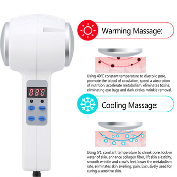 100-240V Hot Cold Hammer Massager Cryotherapy Skin Rejuvenation Face Lifting Μηχάνημα ομορφιάς μασάζ Face Beauty Device