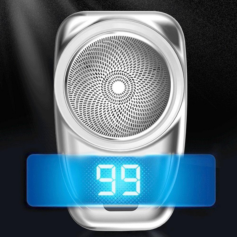 Преносима електрическа мини самобръсначка за мъже с къса брада Мини самобръсначка Електрическа надстройка Акумулаторна електрическа самобръсначка за пътуване Цифров дисплей