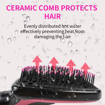 Πολυλειτουργική βούρτσα ζεστού αέρα Πιστολάκι μαλλιών 3 ΣΕ 1 Βούρτσα Πιστολάκι Μαλλιών Ισιωτικό Ίσιωμα Ογκομετρητής Blow Hair Salon Hair Styling Tools