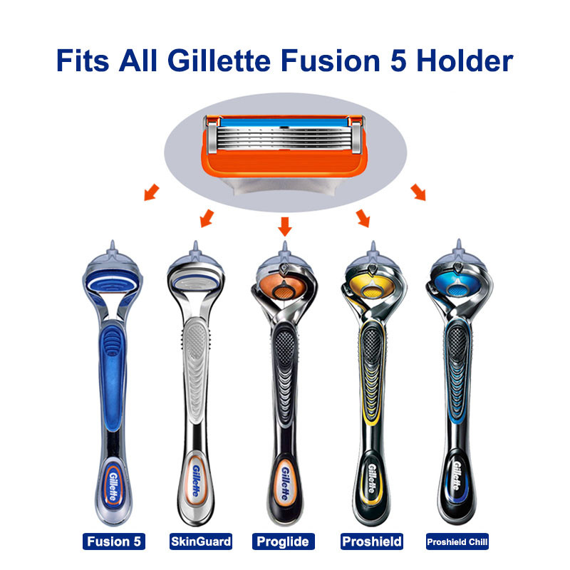 Stroj za brijanje Brijač za muškarce Straight Sigurnosna torbica za brijanje za Gillette Fusion 5 Face Shave Cacassettes za bradu Shavette Kit