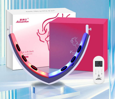 EMS mikroáramú arcemelő készülék LED foton terápiás vibrációs arcmasszázs dupla állú V-line lift arc karcsúsító gép