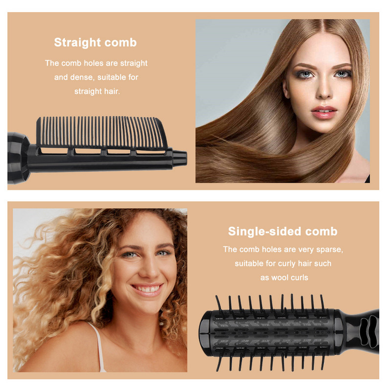4 az 1-ben Hajgöndörítő Hajegyenesítő Fésű Elektromos Forgó Göndörítő Kefe Hajformázó Hajszárító Hajformázó eszköz Fodrászszalon Főoldal