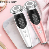Dispozitive de lifting facial 7 în 1 RF Microcurent pentru întinerirea pielii Masaj facial Terapie cu lumină Aparat anti-îmbătrânire pentru înfrumusețare a ridurilor