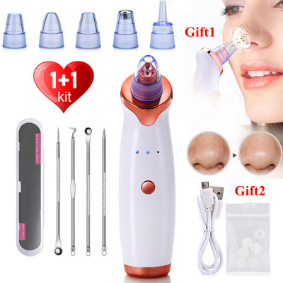 Mitesszer eltávolító arc mély orrtisztító T zóna pórus pattanás pattanás eltávolító vákuum szívás arcápoló nano Beauty Clean bőrápoló eszköz