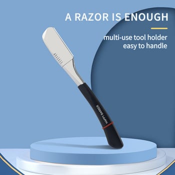 Happy Barber Razor από ανοξείδωτο ατσάλι Κλασικό ίσιο ξυραφάκι ξυρίσματος για ανδρικό πρόσωπο Φροντίδα γενειάδας Κομμωτήριο Εργαλεία styling γενειάδας